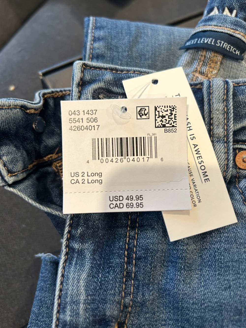 American Eagle Outfitters Women's Light Blue Stretch Jeggings